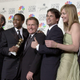 Janel Moloney, Richard Schiff, Dule Hill, Martin Sheen, Rob Lowe, Allison Janney, and Bradley Whitford in 2001